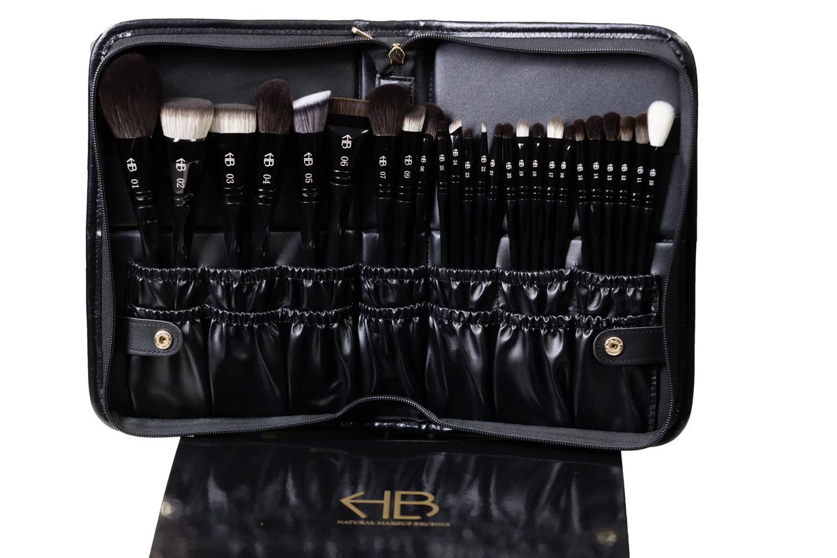 Natural Makeup Brushes – 25 Piece Set